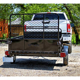 Detail K2 MMT5X7-DUG 5 ft. x 7 ft. Multi Purpose Utility Trailer Kits with Drive Up Gate (Black powder-coated)