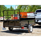 Detail K2 MMT5X7-DUG 5 ft. x 7 ft. Multi Purpose Utility Trailer Kits with Drive Up Gate (Black powder-coated)