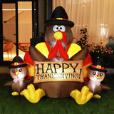 VIVOHOME 6 ft Inflatable LED Lighted Thanksgiving Turkey