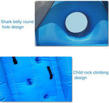 Playhouses Water Park Equipment Outdoor Toys Children Trampoline Amusement Park Naughty Castle (Color : Blue, Size : 630480300cm)