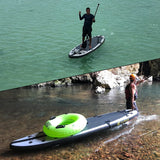 Premium Inflatable Stand Up Paddle Board – The Deluxe Package – 11’6 Hippocamp Fishing ISUP