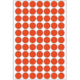 Office Pack Multi-purpose Labels Round 13mm Red (2232)