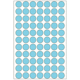 Office Pack Multi-purpose Labels Round 13mm Blue (2233)