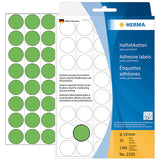 Office Pack Multi-purpose Labels Round 19mm Green (2255)