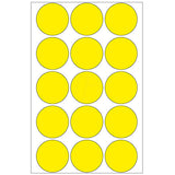 Office Pack Multi-purpose Labels Round 32mm Yellow (2271)