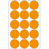 Office Pack Multi-purpose Labels Round 32mm Luminous Orange (2274)