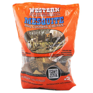 Western Mesquite BBQ Wood Smoking Chunks