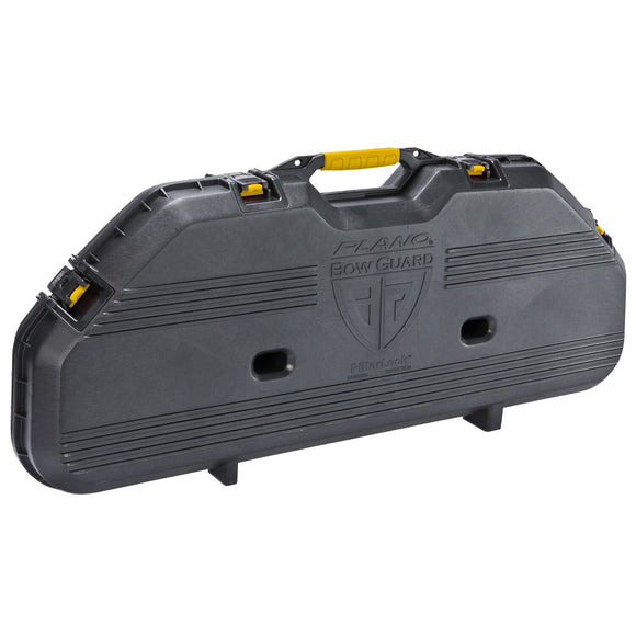 Plano All-Weather Series Bow Case, Black with Yellow Latches & Handle