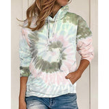 Tie Dye Long Sleeves Hoodie
