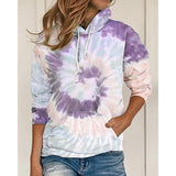 Tie Dye Long Sleeves Hoodie
