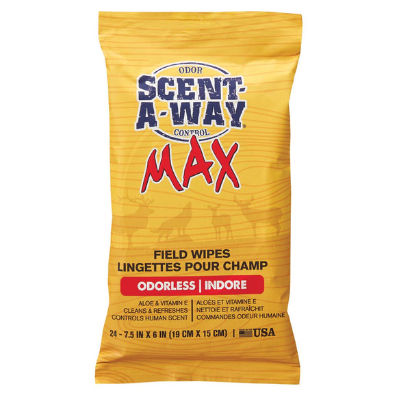 Scent-A-Way MAX Field Wipes, 24-Pack
