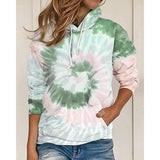 Tie Dye Long Sleeves Hoodie