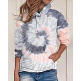 Tie Dye Long Sleeves Hoodie