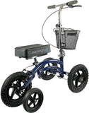 All Terrain Steerable Knee Scooter Knee Walker Heavy Duty Crutches Alternative in Blue