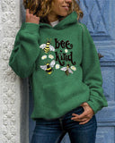 Animal Print Long Sleeves Hoodie