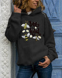 Animal Print Long Sleeves Hoodie