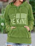Print Long Sleeves Hoodie