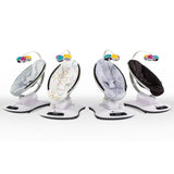 4moms mamaRoo 4 Baby Swing | Bluetooth Baby Rocker with 5 Unique Motions | Soft, Plush Fabric | Silver Plush