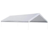 Strong Camel 10’x20′ Carport Replacement Canopy Cover for Tent Top Garage Shelter Cover with Ball Bungees (Only Cover, Frame is not Included)