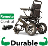 2020 New Folding Ultra Lightweight Electric Power Wheelchair, Silla de Ruedas Electrica, FDA Approved and Air Travel Allowed, Heavy Duty, Mobility Motorized, Portable Power (17.5" Seat Width)