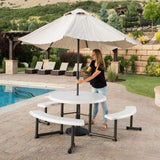 Lifetime 44-Inch Round Picnic Table 300