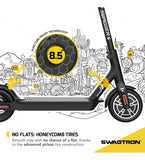 Swagger 5 High Speed Electric Scooter for Adults with 8.5” Tires, Cruise Control and 1-Step Portable Folding