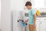 hTRiO Bottom Loading Hot/Cool/Cold Water Dispenser with Single Serve Brewing, White
