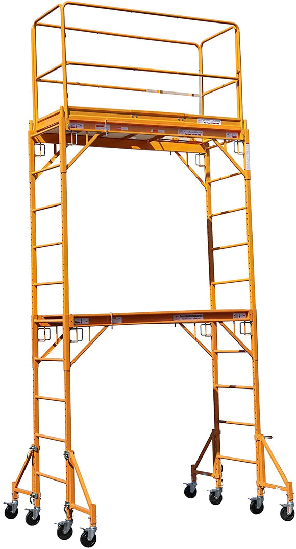 Multipurpose Maxi Square Baker Style Scaffold Tower with Improved Clamp on 18