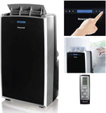 MM14CCS Portable Air Conditioner with Fan & Dehumidifier with Thermal Overload Protection, 14000 BTU White, Black/Silver