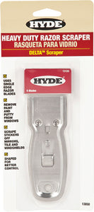 Hyde Tools – Delta<sup>TM</sup> Heavy-Duty Glass Scraper – 13050