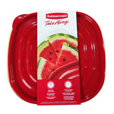 Rubbermaid TakeAlongs 11.7 Cup Large Squares, 2 Pack