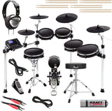 DM 10 MKII Pro Drum Set with Pedal, Throne, Sticks, and Cables