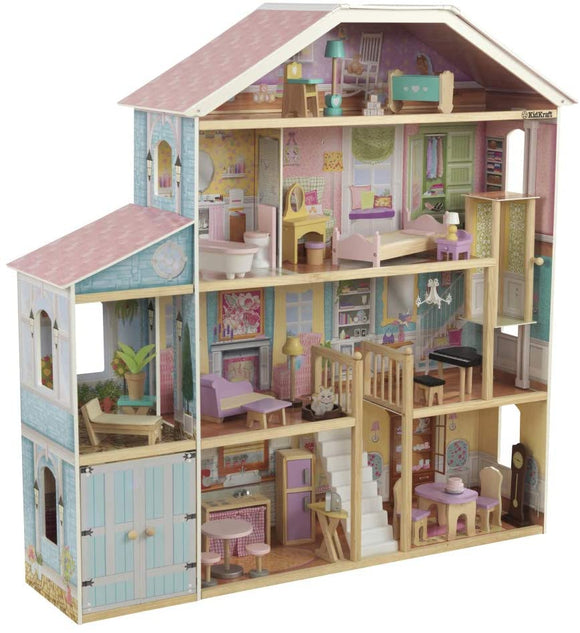 Grand View Mansion Dollhouse with Ez Kraft Assembly