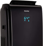 Danby 12000 BTU 3-in-1 Portable Air Conditioner and Dehumidifier + Remote, Black (Renewed)