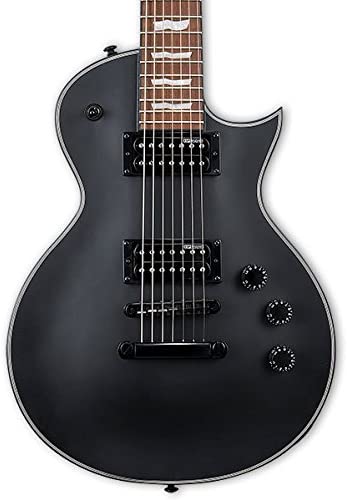 LTD EC-257 7-String Electric Guitar, Black Satin