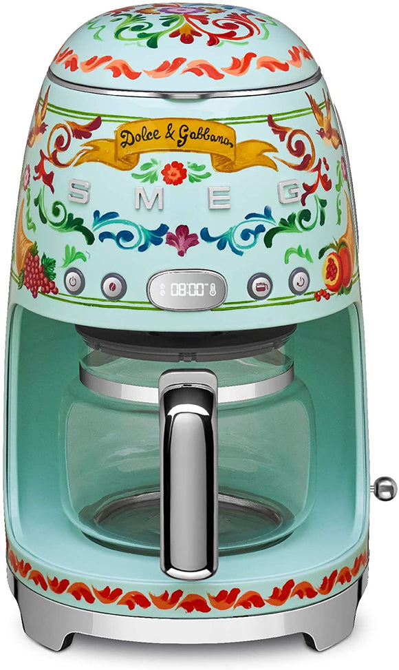 Dolce and Gabbana x Smeg 10 Cup Programmable Coffee Maker,