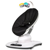 4moms mamaRoo 4 Baby Swing | Bluetooth Baby Rocker with 5 Unique Motions | Soft, Plush Fabric | Silver Plush