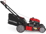 M275 159cc 21-Inch 3-in-1 High-Wheeled Self-Propelled FWD Gas Powered Lawn Mower, with Bagger, Red