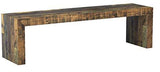 Signature Design by Ashley Sommerford Rustic Wood Dining Room Long Bench, Brown