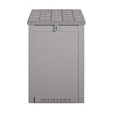 Cosco Outdoor Living 88333GCG1E, Large Lockable Package Delivery and Storage Box, 6.3 Cubic feet, Light Gray BoxGuard