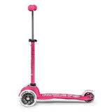 Micro Kickboard – Mini Deluxe LED – Three Wheeled, Lean-to-Steer Swiss-Designed Micro Scooter for Toddlers & Children with Motion-Activated Light-Up Wheels for Ages 2-5 (Pink)