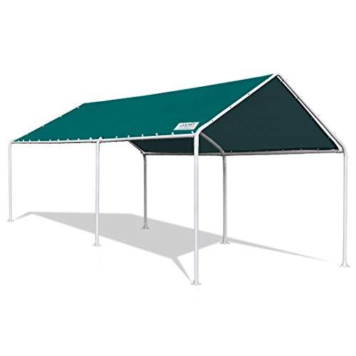 Quictent 10’X20′ Heavy Duty Carport Car Canopy Car Shelter Canopy Outdoor Boat Shelter-Green