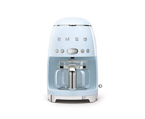 Smeg 50’s Retro Style Aesthetic Drip Filter Coffee Machine, 10 cups, Pastel Blue