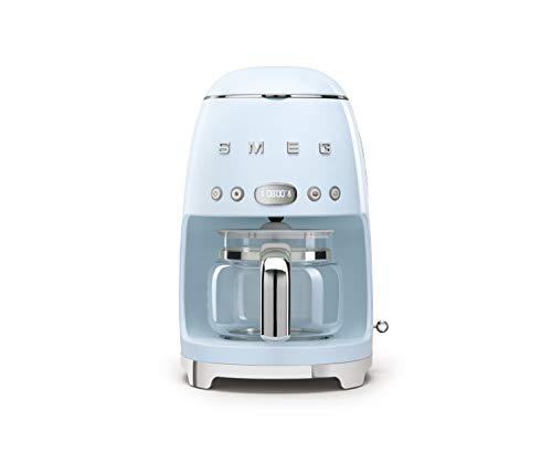 Smeg 50’s Retro Style Aesthetic Drip Filter Coffee Machine, 10 cups, Pastel Blue