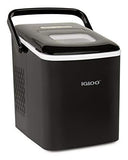 Igloo ICEB26HNBK Automatic Self-Cleaning Portable Electric Countertop Ice Maker Machine With Handle, 26 Pounds in 24 Hours, 9 Ice Cubes Ready in 7 minutes, With Ice Scoop and Basket,Black