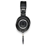 Audio-Technica ATH-M50X Professional Studio Monitor Headphones, Black, Professional Grade, Critically Acclaimed, with Detachable Cable