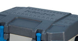 Igloo BMX 25 Quart Cooler with Cool Riser Technology, Fish Ruler, and Tie-Down Points – 11.29 Pounds – Carbonite Gray and Blue