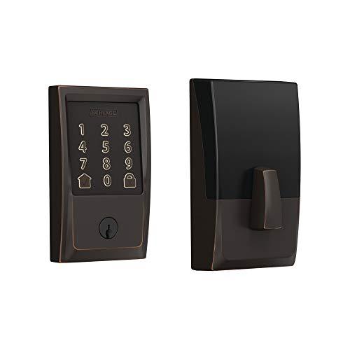 Schlage BE489WB CEN 716 Encode Deadbolt Smart Lock  WiFi Touchscreen Keypad, Aged Bronze
