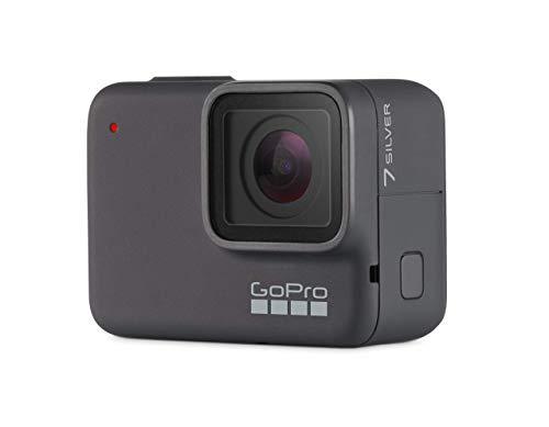 GoPro HERO7 Silver Waterproof Digital Action Camera with Touch Screen 4K HD Video 10MP Photos (Renewed)