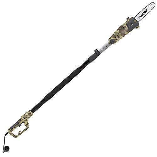 Sun Joe SWJ803E-CMO 10 inch 8.0 Amp Electric Multi-Angle Pole Chain Saw, Camo